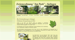 Desktop Screenshot of ferienwohnung-ampark.de