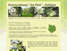 Tablet Screenshot of ferienwohnung-ampark.de